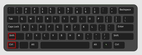 使用快捷键切换输入法