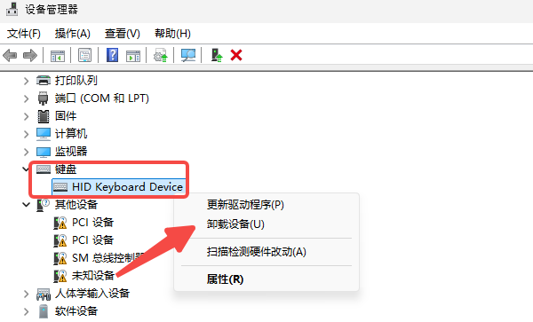 删除并重新安装驱动